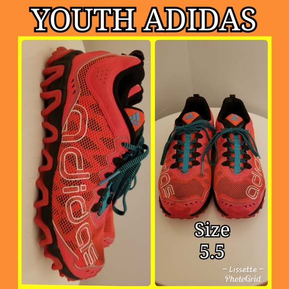 Adidas Other - 👟Youth Bright Orange Adidas Sneakers👟